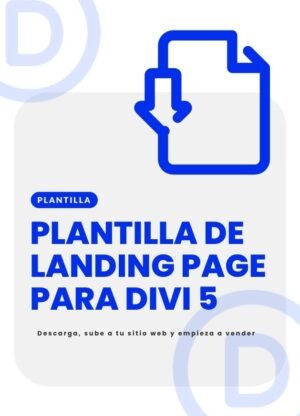 Plantilla De Landing Page Para DIVI 5